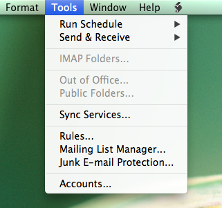 set outlook for mac 2011 to recieve messages automatically